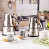 Rommelsbacher EKO 364/E macchina per caffè Boccale per moca elettrico, Macchina per espresso accaio, Boccale per moca elettrico, 365 W, Acciaio inossidabile