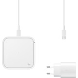 SAMSUNG Super Fast Wireless Charger con caricabatteria incluso, Caricabatterie bianco, Interno, USB
