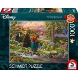 Schmidt Spiele Thomas Kinkade Studios: Disney Dreams Collection - Ribelle, Merida Leggenda delle Highlands, Puzzle 