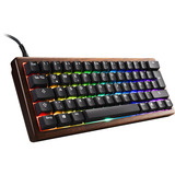 Sharkoon 4044951042784, Tastiera da gioco legno/Nero