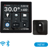 Shelly Wall Display + Shelly BLU H&T, Pannello di controllo Nero