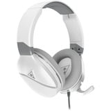 Turtle Beach Recon 200 Gen 2 Bianco Cuffie da gioco amplificate - PS4, PS5, Xbox Series X|S | One e PC, Cuffia da gioco bianco, PS5, Xbox Series X|S | One e PC, Cablato, Gaming, 20 - 20000 Hz, 512,6 g, Auricolare, Grigio, Bianco