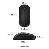 Zowie ZOWIE U2-DW mouse Gaming Mano destra RF Wireless 3200 DPI, Mouse da gioco Nero, Mano destra, RF Wireless, 3200 DPI, Nero