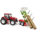 bruder ROADMAX trattore con rimorchio forestale e 3 tronchi,  veicolo da gioco 