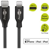 goobay 39447 cavo Lightning 2 m Nero Nero, 2 m, Lightning, USB C, Maschio, Maschio, Nero