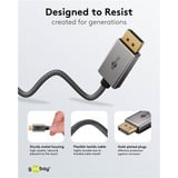 goobay Cavo adattatore USB, connettore USB-C > connettore DisplayPort, 4K 60Hz Nero/Argento