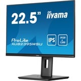 iiyama ProLite XUB2395WSU-B5 Monitor PC 57,1 cm (22.5") 1920 x 1200 Pixel WUXGA LED Nero, Monitor LED Nero (opaco), 57,1 cm (22.5"), 1920 x 1200 Pixel, WUXGA, LED, 4 ms, Nero
