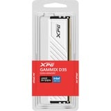 ADATA GAMMIX D35 memoria 8 GB 1 x 8 GB DDR4 288-pin DIMM bianco, 8 GB, 1 x 8 GB, DDR4, 3200 MHz, 288-pin DIMM