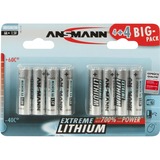 Ansmann 4+4 Lithium AA Batteria monouso Stilo AA Litio argento, Batteria monouso, Stilo AA, Litio, 1,5 V, 8 pz, Argento