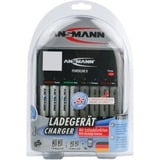 Ansmann Powerline 8, Caricabatterie Nero, Nichel-Cadmio (NiCd), Nichel-Metallo Idruro (NiMH), Sovraccarico, Stilo AA, Mini Stilo AAA