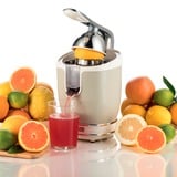 Ariete 413 Spremiagrumi Elettrico con Leva - Salvagoccia - Motore Silenzioso - 85 Watt - Design Vintage - Beige crema, Beige, Beige, 0,6 L, Acciaio inox, Metallo, 85 W