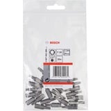 Bosch Bit di avvitamento extra duro 25 pz, Torcia, T20, Acciaio, 25 mm, 25,4 / 4 mm (1 / 4")