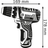 Bosch GSR 10,8-2-LI Professional 950 g Nero, Blu, Trapano avvitatore blu/Nero, 8-2-LI Professional, Trapano con impugnatura a pistola, Nero, Blu, 1 cm, 1,9 cm, 1 cm, 1 mm