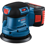 Bosch Levigatrice rotorbitale a batteria GEX 185-LI Professional, 18 Volt, Levigatrice orbitale casuale blu/Nero