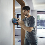 Bosch Levigatrice rotorbitale a batteria GEX 185-LI Professional, 18 Volt, Levigatrice orbitale casuale blu/Nero