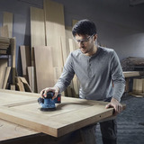 Bosch Levigatrice rotorbitale a batteria GEX 185-LI Professional, 18 Volt, Levigatrice orbitale casuale blu/Nero