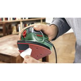 Bosch PSM Primo Levigatrice multiuso 24000 OPM Nero, Verde, Rosso, Argento, Multi Sander verde/Nero, Levigatrice multiuso, Velcro, Nero, Verde, Rosso, Argento, 12000 OPM, 24000 OPM, 1,4 mm