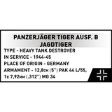 COBI Cacciacarri TIGER Ausf. B Jagdtiger, Giochi di costruzione 