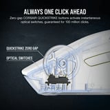 Corsair M75 WIRELESS, Mouse da gioco bianco