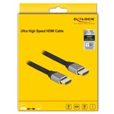 DeLOCK 83995 cavo HDMI 1 m HDMI tipo A (Standard) Grigio grigio, 1 m, HDMI tipo A (Standard), HDMI tipo A (Standard), Compatibilità 3D, 48 Gbit/s, Grigio