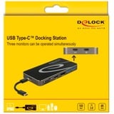 DeLOCK 87773 replicatore di porte e docking station per notebook Cablato USB 3.2 Gen 1 (3.1 Gen 1) Type-C Nero Nero, Cablato, USB 3.2 Gen 1 (3.1 Gen 1) Type-C, 4,5 W, Nero, 3840 x 2160 Pixel, Cina