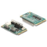 DeLOCK Mini PCIe I/O PCIe full size 1 x Parallelo, 2 x Seriale, Scheda di interfaccia 
