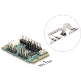 DeLOCK Mini PCIe I/O PCIe full size 1 x Parallelo, 2 x Seriale, Scheda di interfaccia 