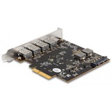 DeLOCK Scheda PCI Express x4 a 1 x USB Type-C + 4 x USB Tipo-A, Scheda di interfaccia 