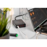 Digitus Caricabatterie USB universale 4 porte, USB Type-C™ Nero, USB Type-C™, Interno, AC, 20 V, 1,2 m, Nero