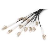 Digitus Cavo breakout universale in fibra ottica, duplex, connettore LC/UPC, multimodo OM4 Nero