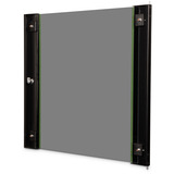 Digitus Porta frontale in vetro per armadio da parete 19" 12U serie Unique, Pannello frontale Nero