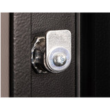 Digitus Porta frontale in vetro per armadio da parete 19" 12U serie Unique, Pannello frontale Nero