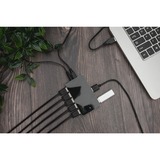 Digitus USB 2.0 Hub, 10-Porte Nero/Argento, 10-Porte, USB 2.0, 480 Mbit/s, Nero, Argento, Cina, 5 V, 4 A