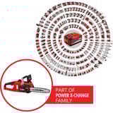 EINHELL FORTEXXA 18/30 4500 Giri/min Nero, Rosso, Sega a catena rosso/Nero, 4500 Giri/min, 30 cm, 27 cm, 8,9 m/s, Nero, Rosso, 0,16 L