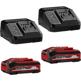 EINHELL Tosaerba a batteria Power X-Change RASARRO 36/34, 36 Volt (2x18V), Rasaerba rosso/Nero