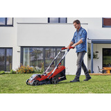 EINHELL Tosaerba a batteria Power X-Change RASARRO 36/34, 36 Volt (2x18V), Rasaerba rosso/Nero