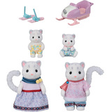 EPOCH Sylvanian Families - Famiglia di Leopardi delle Nevi, Giochi di costruzione 