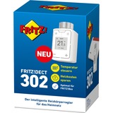 FRITZ! 302 Valvole del radiatore termostatico, Riscaldamento termostato bianco, FRITZ!DECT 302, Bianco, Pulsanti, 0 - 50 °C, M30 x 1.5mm, 40 m, °C