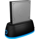 ICY BOX IB-1124L-C3 USB 3.2 Gen 1 (3.1 Gen 1) Type-B Nero, Docking station Nero, HDD, SSD, SATA, Seriale ATA II, Serial ATA III, 2.5,3.5", USB 3.2 Gen 1 (3.1 Gen 1) Type-B, Nero, Plastica