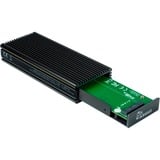 Inter-Tech K-1685 Box esterno SSD Nero M.2, Disk enclosure Nero, Box esterno SSD, M.2, M.2, 10 Gbit/s, Collegamento del dispositivo USB, Nero