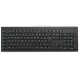 Kensington Tastiera wireless KB150 EQ Nero, Full-size (100%), Wireless, RF Wireless, Interruttore a chiave a membrana, AZERTY, Nero