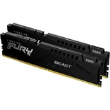 Kingston FURY FURY Beast memoria 16 GB 2 x 8 GB DDR5 5600 MHz Nero, 16 GB, 2 x 8 GB, DDR5, 5600 MHz, 288-pin DIMM