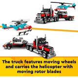 LEGO Autocarro con elicottero, Giochi di costruzione Set da costruzione, 7 anno/i, Plastica, 270 pz, 383 g