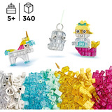 LEGO Classic 11040 Scatola Magica Trasparente, Mattoncini Colorati per Unicorni Giocattolo, Draghi, Uccelli e altro, Regalo5+, Giochi di costruzione Mattoncini Colorati per Unicorni Giocattolo, Draghi, Uccelli e altro, Regalo5+, Set da costruzione, 5 anno/i, Plastica, 340 pz, 418 g