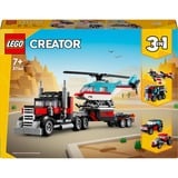 LEGO Creator Autocarro con elicottero, Giochi di costruzione Set da costruzione, 7 anno/i, Plastica, 270 pz, 383 g
