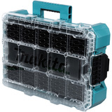 Makita Organizer profondo M, Cassetta portautensili blu/trasparente