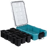 Makita Organizer profondo M, Cassetta portautensili blu/trasparente