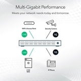 Netgear MS305 Non gestito 2.5G Ethernet (100/1000/2500) Nero, Interruttore Non gestito, 2.5G Ethernet (100/1000/2500), Full duplex, Montabile a parete