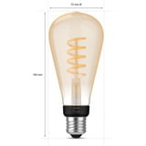 Philips Hue Lampadina a filamento White Ambiance E27 Giant Edison ST72 550 lm, Lampada a LED 