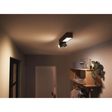 Philips Hue White & Color Ambiance Centris Spot da soffitto 2 pezzi, Luce LED Nero